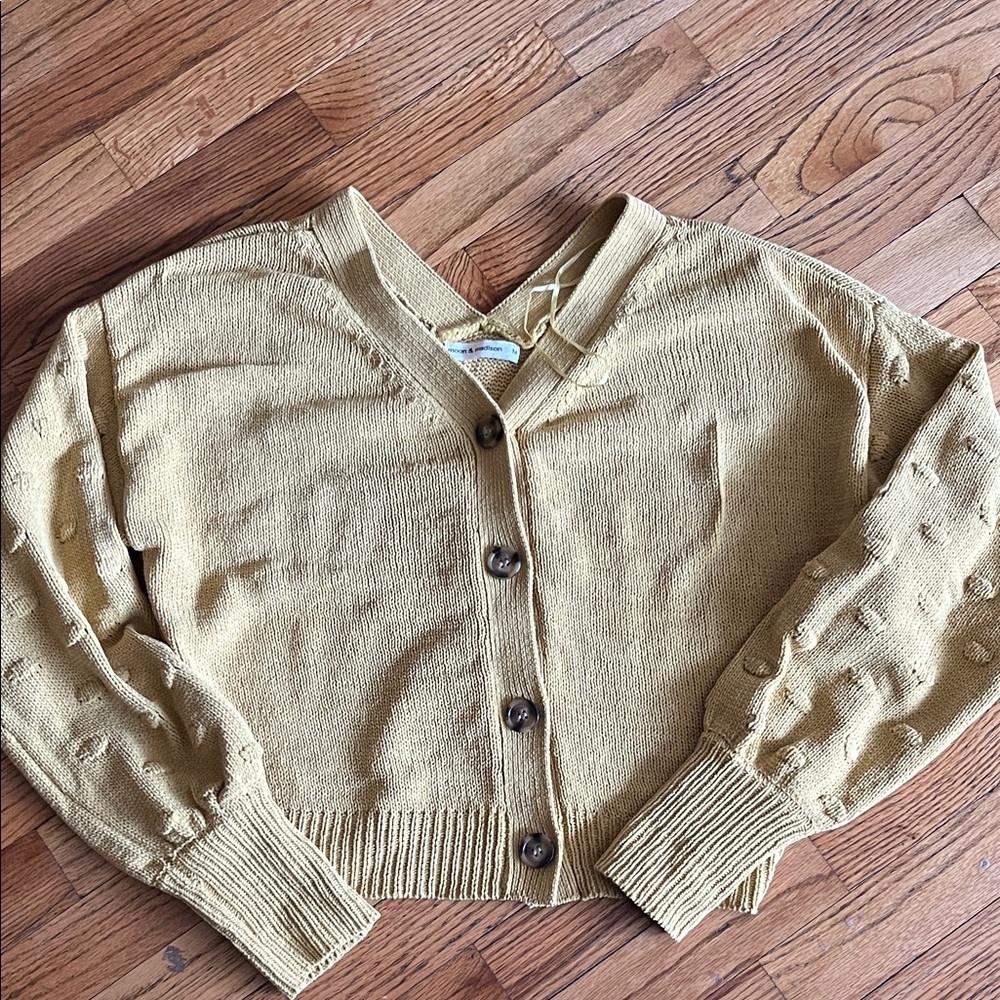 moon & madison Olive Cardigan Sweater